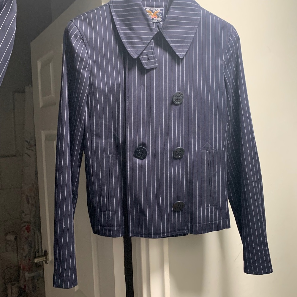 Pinstripe Pantsuit